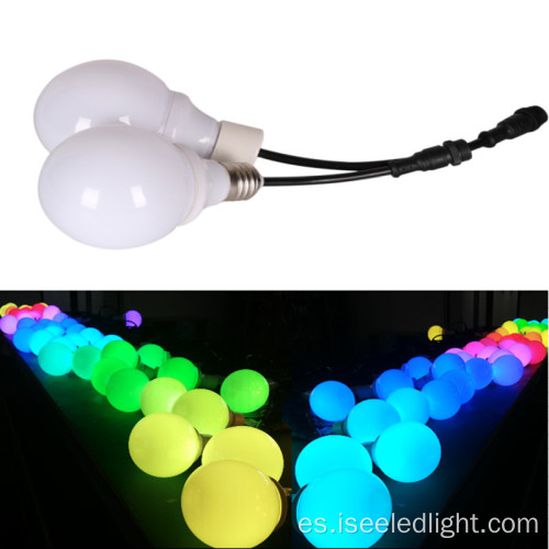 Control de música 60 mm DMX LED RGB Bulbo